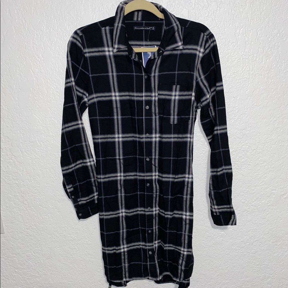 NWT Abercrombie & Fitch flannel dress